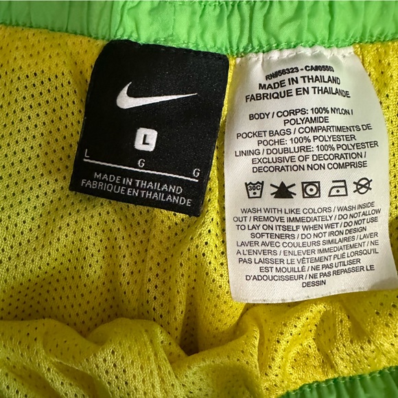 Nike FLIGHT series retro Colorblock swim trunks MENS L fully lined shorts - Picture 5 of 9